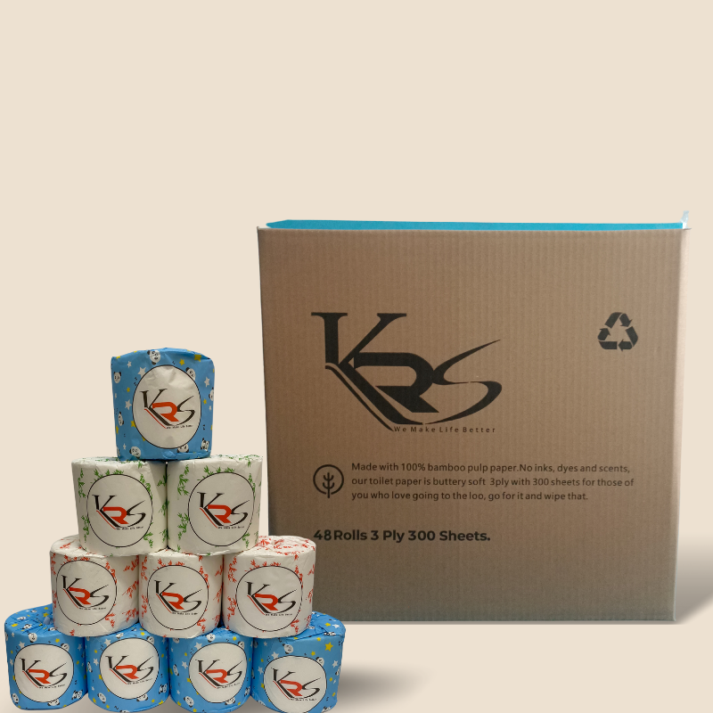 Sustainable and Soft 3-Ply Bamboo Bath Tissue - Eco-Friendly & Biodegradable