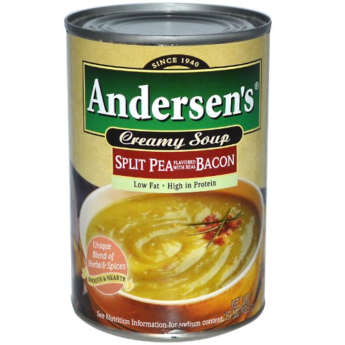 Creamy, Split Pea, Flavored with Real Bacon Soup- Pack of 12