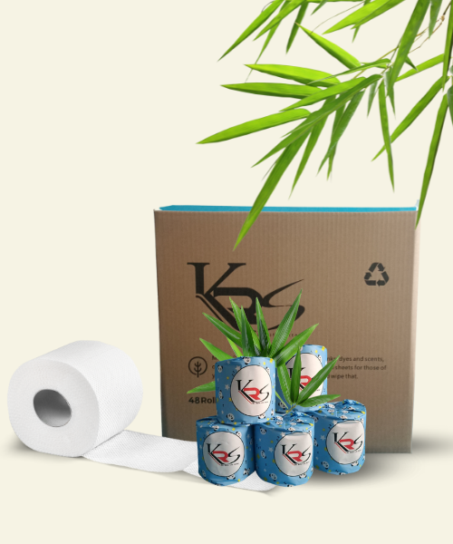 Sustainable and Soft 3-Ply Bamboo Bath Tissue - Eco-Friendly & Biodegradable